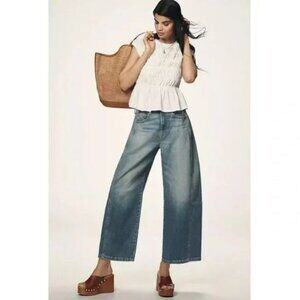 Anthropologie | Pilcro The Kenna Mid-Rise Heritage Barrel Jeans | Size 30